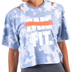 Nike - Rebel SS Crop Top White/Grey