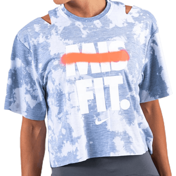Nike - Rebel SS Crop Top White/Grey