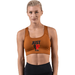 Nike - Rebel Swoosh JDI Bra Brown/Red