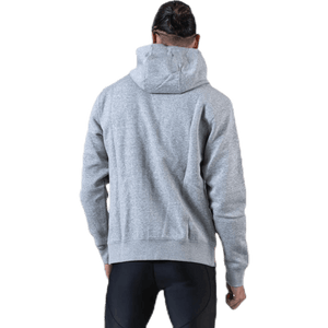 Nike - Sportswear Club Fleece Men's Full-Zip Hoodie DK GREY HEATHER/MATTE SILVER/WHITE