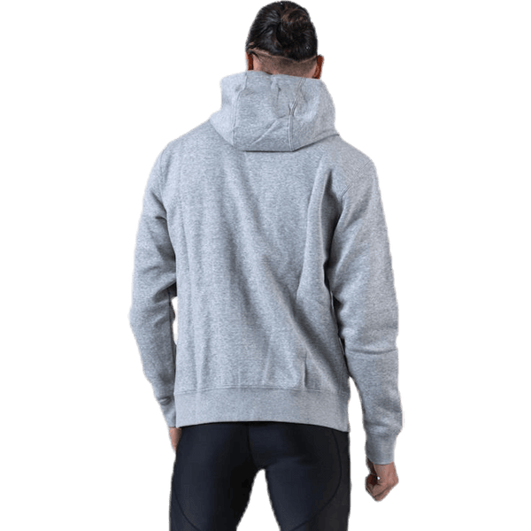Nike - Sportswear Club Fleece Men's Full-Zip Hoodie DK GREY HEATHER/MATTE SILVER/WHITE