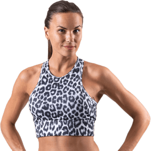 Nike - Everything Leopard Bra White/Black