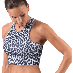 Nike - Everything Leopard Bra White/Black
