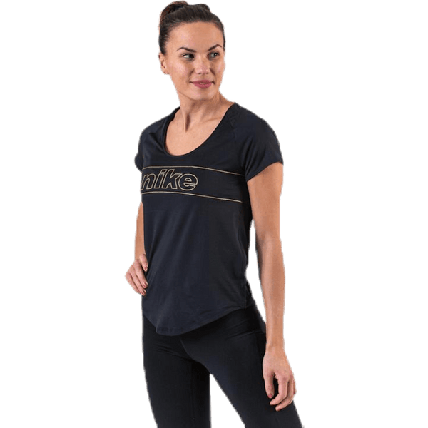 Nike - Glam Top SS 10K Black/Gold