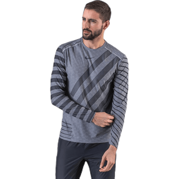 Nike - Tech Knit Cool LS Black/Grey