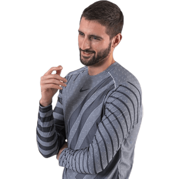 Nike - Tech Knit Cool LS Black/Grey