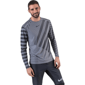 Nike - Tech Knit Cool LS Black/Grey