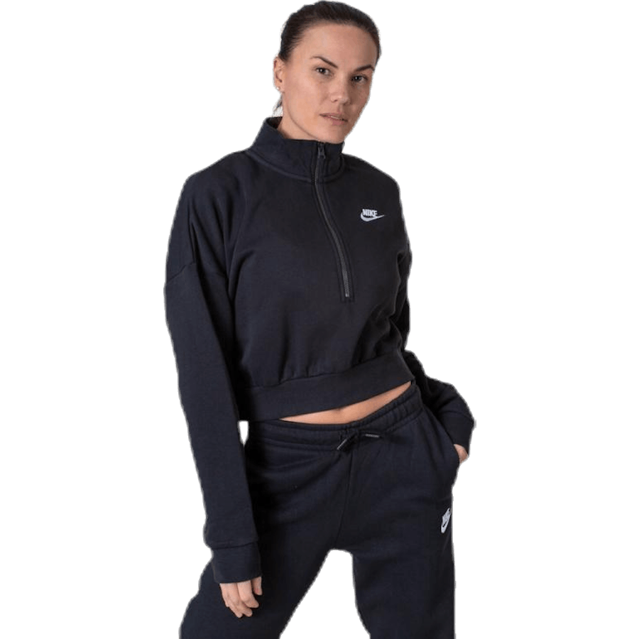 Nike - Nsw Essential Flc Crop Hz White/Black