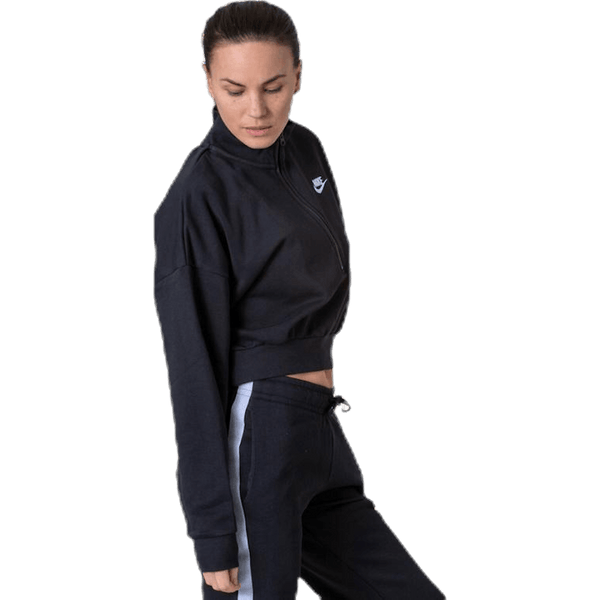 Nike - Nsw Essential Flc Crop Hz White/Black