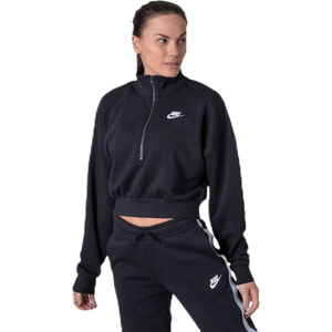 Nike - Nsw Essential Flc Crop Hz White/Black