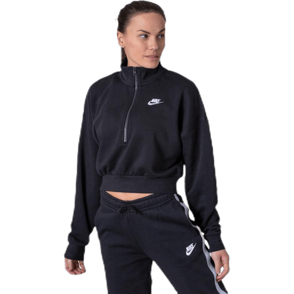 Nike - Nsw Essential Flc Crop Hz White/Black
