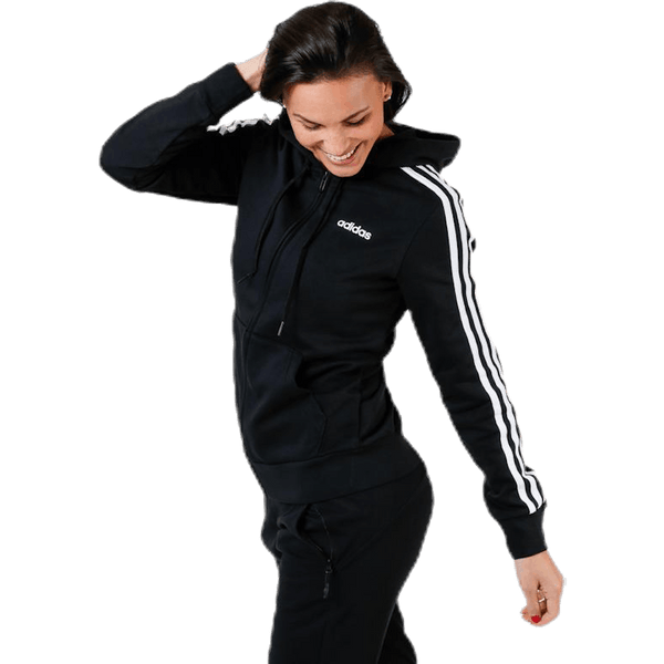 Adidas - Essentials 3S Full Zip Hoodie Black / White