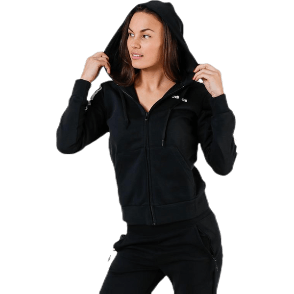 Adidas - Essentials 3S Full Zip Hoodie Black / White
