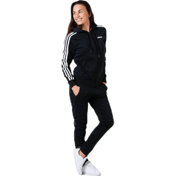 Adidas - Essentials 3S Full Zip Hoodie Black / White
