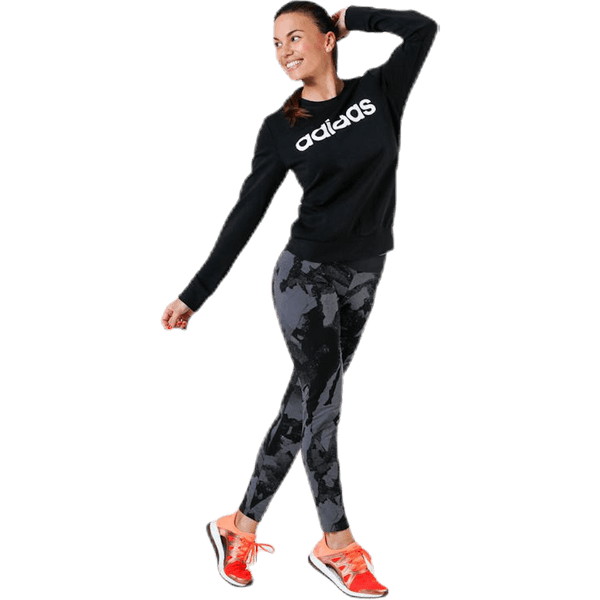 Adidas - Essentials Linear Crewneck Black / White