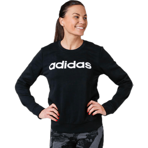 Adidas - Essentials Linear Crewneck Black / White