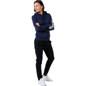Adidas - Essentials Linear Full Zip Hoodie Legend Ink / White