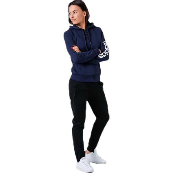 Adidas - Essentials Linear Full Zip Hoodie Legend Ink / White