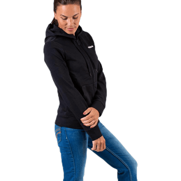 Adidas - Essentials Solid Full Zip Hoodie Black / White