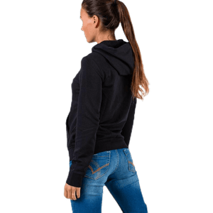 Adidas - Essentials Solid Full Zip Hoodie Black / White