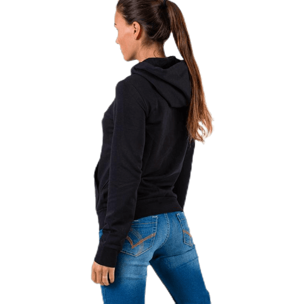 Adidas - Essentials Solid Full Zip Hoodie Black / White