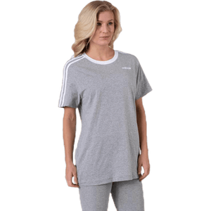 Adidas - 3 Stripes Essential Boyfriend Tee Medium Grey Heather