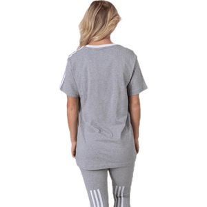 Adidas - 3 Stripes Essential Boyfriend Tee Medium Grey Heather