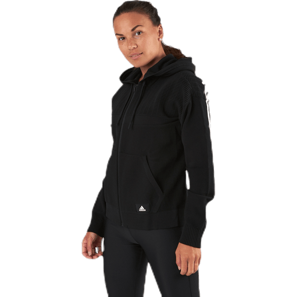 Adidas - Knit V Hoodie Black