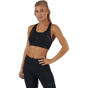 Puma - High Impact Front Zip Bra Black