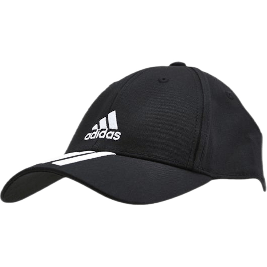 Adidas - Baseball 3 Stripes Cap Cotton Twill Black / White / White