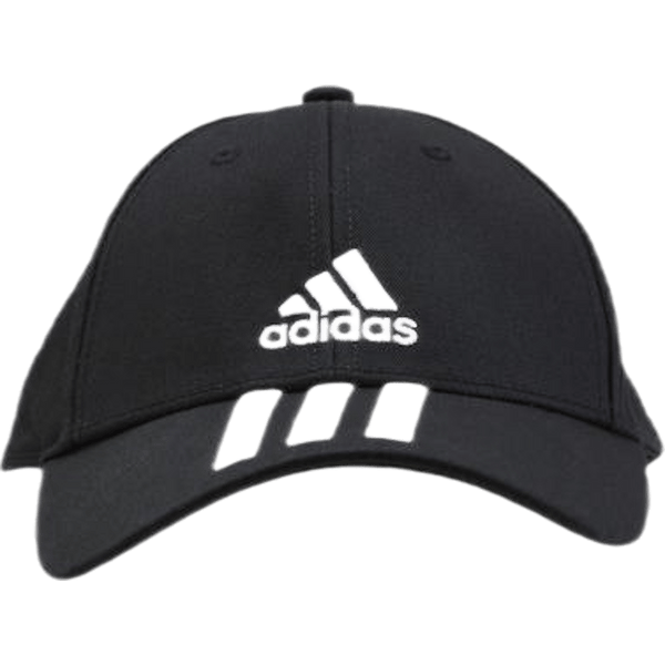 Adidas - Baseball 3 Stripes Cap Cotton Twill Black / White / White