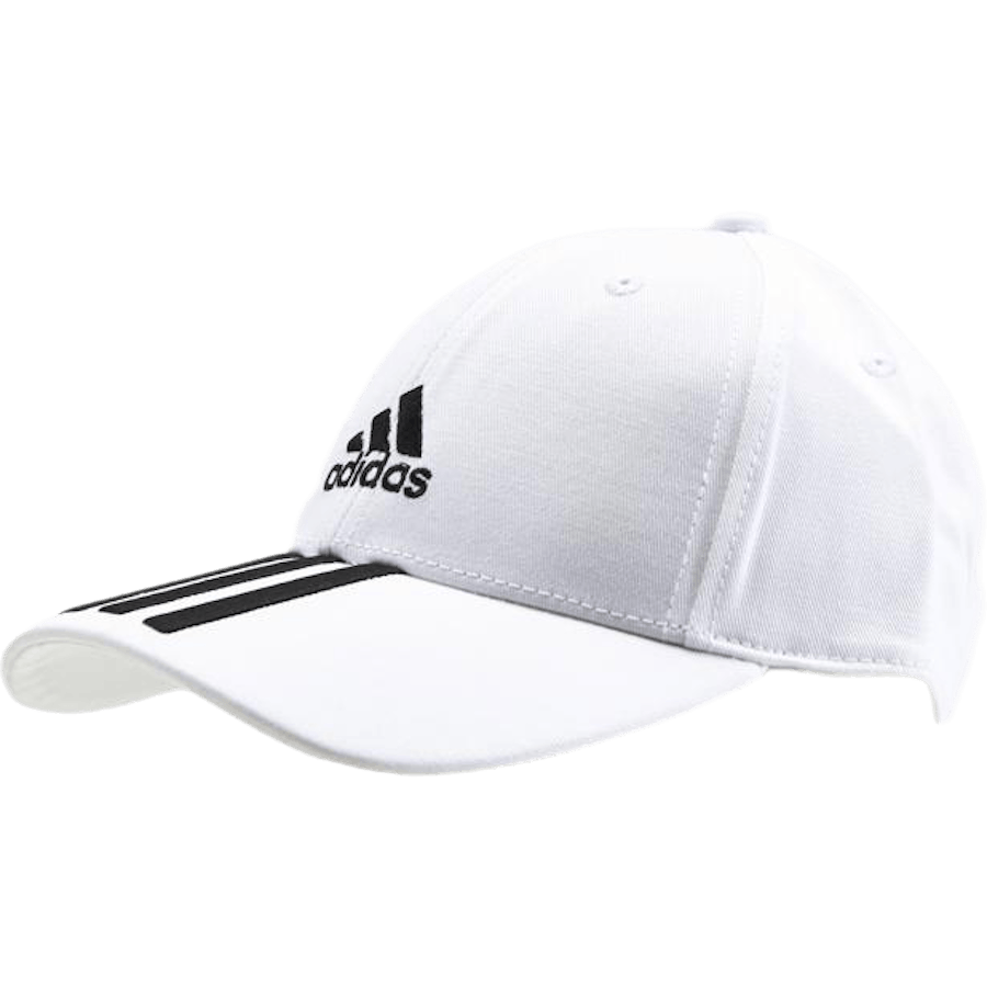 Adidas - Baseball 3 Stripes Cap Cotton Twill White / Black / Black