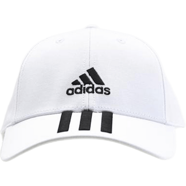 Adidas - Baseball 3 Stripes Cap Cotton Twill White / Black / Black