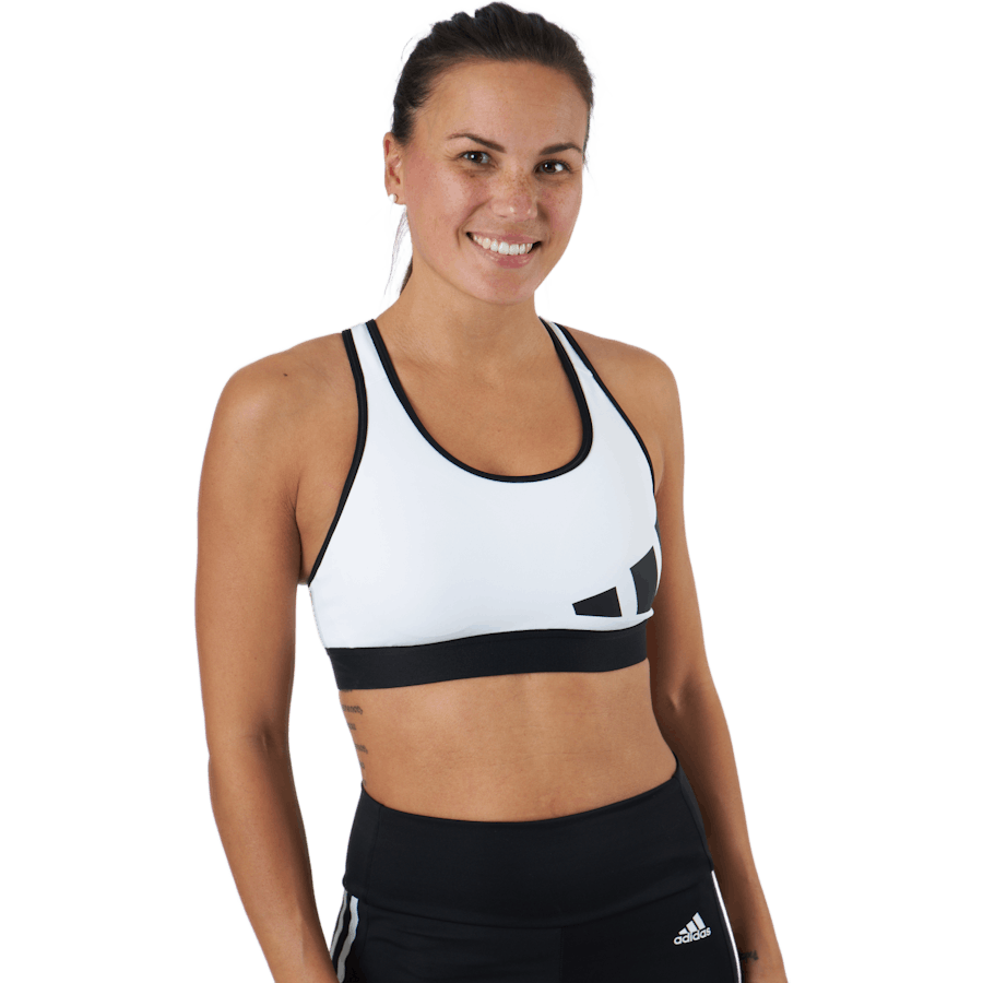 Adidas - Believe This 3Bar Logo Bra White / Black