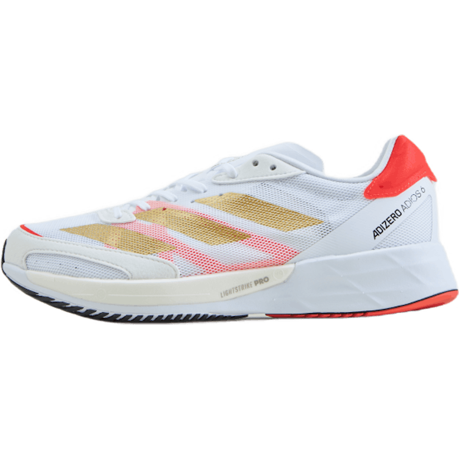 Adidas - Adizero Adios 6 Tokyo Shoes Cloud White / Gold Metallic / Solar Red