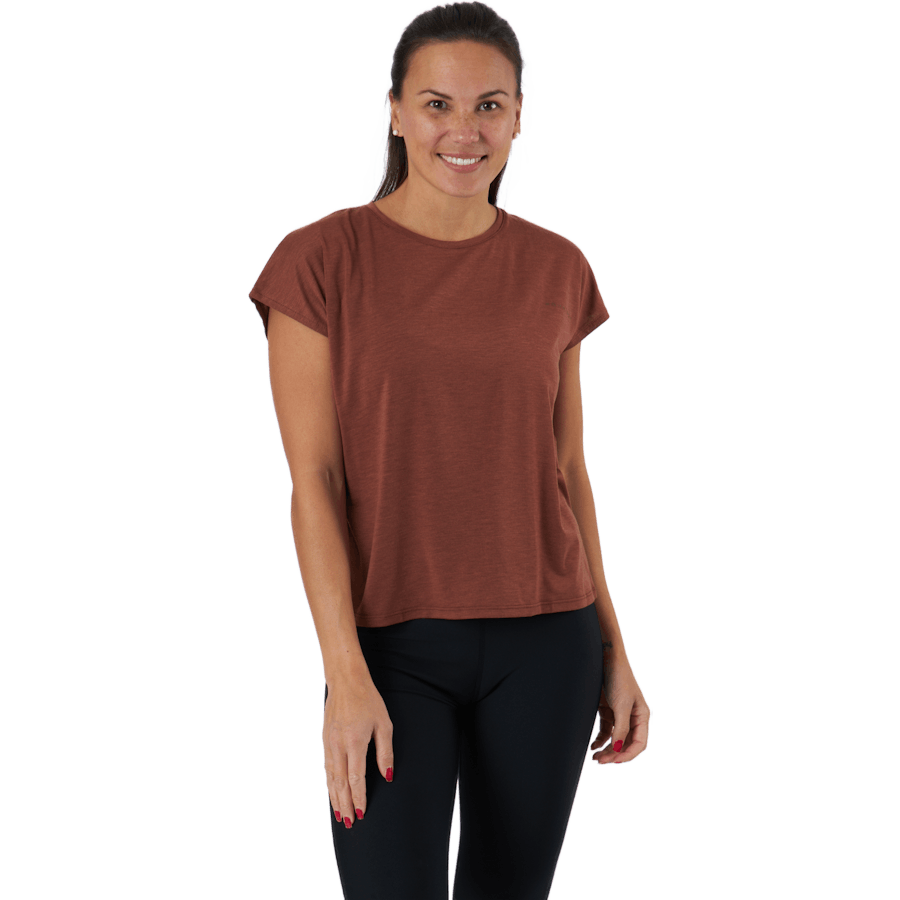 Röhnisch - Split Back Tee Copper Brown