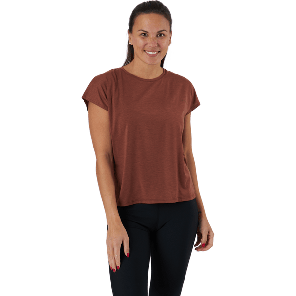 Röhnisch - Split Back Tee Copper Brown