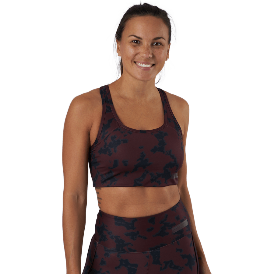 Röhnisch - Printed Piping Sportsbra Black Miniature Myth