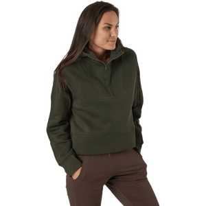 Casall - Oversized Zip Hood Forest Green