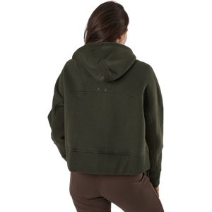Casall - Oversized Zip Hood Forest Green