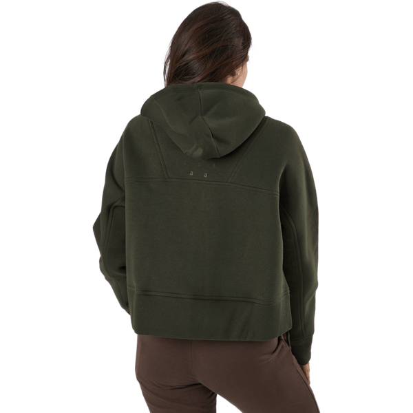Casall - Oversized Zip Hood Forest Green