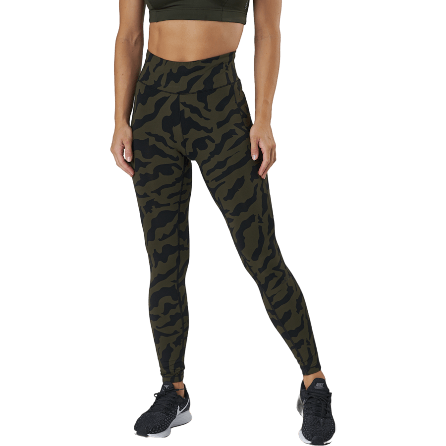 Casall - Iconic Printed 7/8 Tights Escape Green