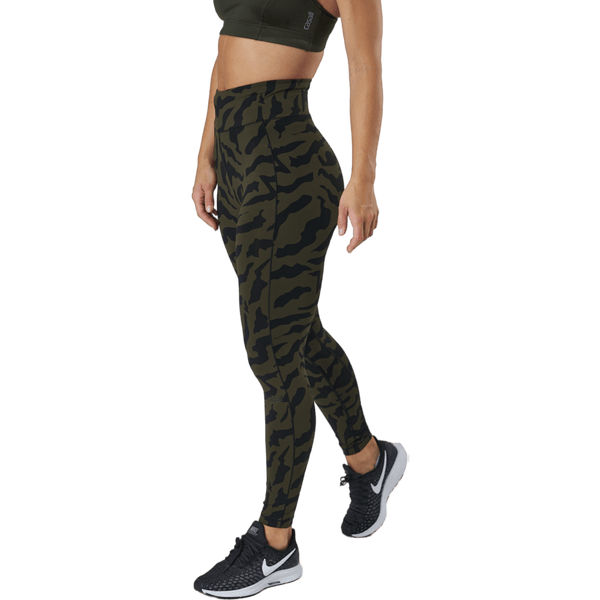 Casall - Iconic Printed 7/8 Tights Escape Green