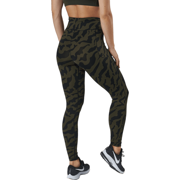Casall - Iconic Printed 7/8 Tights Escape Green