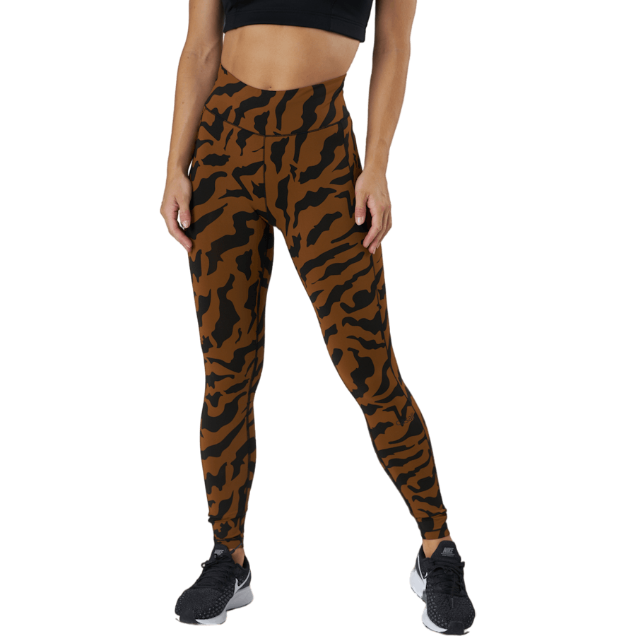Casall - Iconic Printed 7/8 Tights Escape Brown