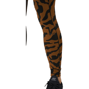 Casall - Iconic Printed 7/8 Tights Escape Brown