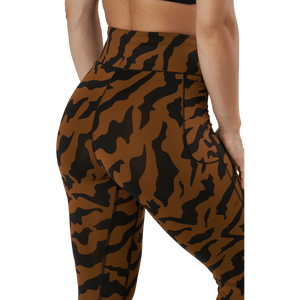 Casall - Iconic Printed 7/8 Tights Escape Brown