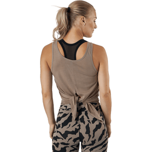 Casall - Tie Back Tank Taupe Grey
