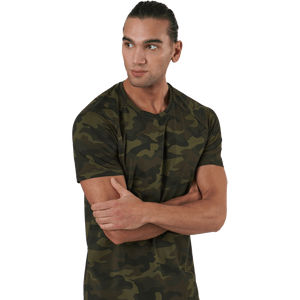 Casall - M Printed Tee Action Green