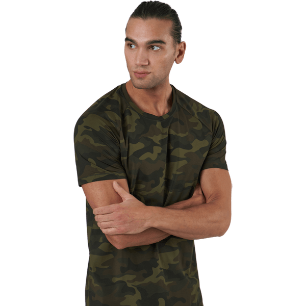 Casall - M Printed Tee Action Green